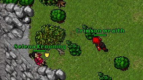 Crimson wraith on screen