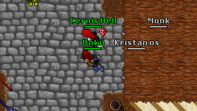 Kristan os on screen