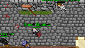Burst Shadow on screen