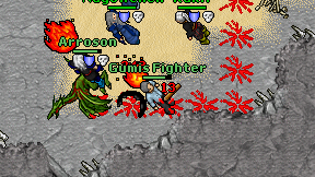 Gumis Fighter on screen