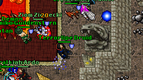 Terrorlipe Druid on screen