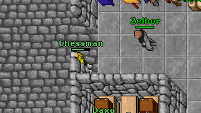 Chessman on screen