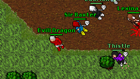 Evill Dragon on screen