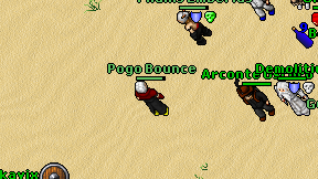 Pogo Bounce on screen