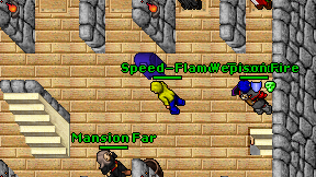 Speed-Flame on screen