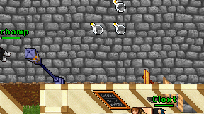 Bladechamp on screen