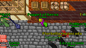 Puppet of heros on screen