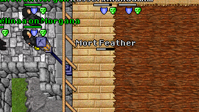 Mort Feather on screen