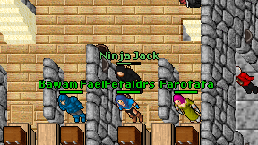 Ninja Jack on screen