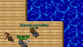 Demom cavalier on screen