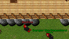 Onifire on screen