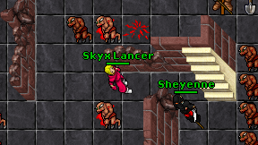 Skyx Lancer on screen