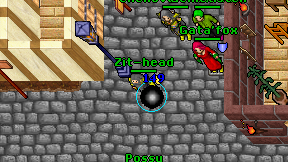 Zit-head on screen