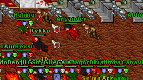 Arcander on screen
