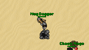 Mug Dagger on screen