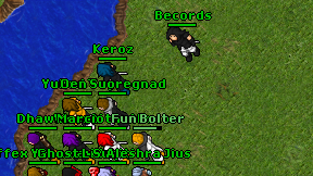 Becords on screen