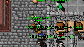 Rock Slider on screen
