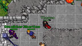 Thegus on screen