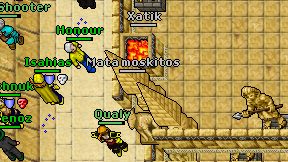Mata moskitos on screen