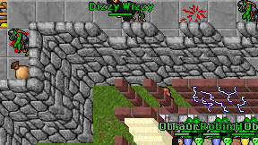 Dizzy Wizzy on screen