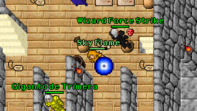 Sky Flame on screen