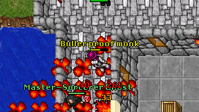 Buller proof monk on screen
