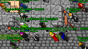 Kinetic knight on screen