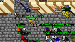 Dunkle Macy on screen
