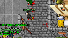 Bletkaa on screen