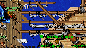 Uber dragon on screen