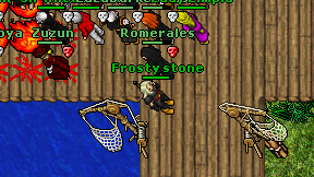 Frosty stone on screen