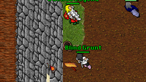 Blind Grunt on screen