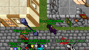 Dash Hunter on screen