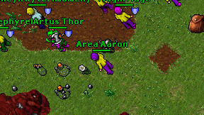 Area Aaron on screen