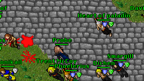Probe on screen