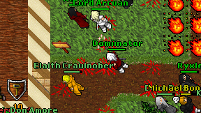 Domiinator on screen