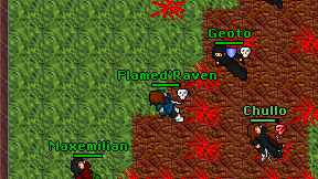 Flamed'Raven on screen