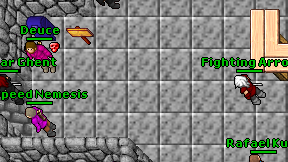 Fighting Arrow on screen