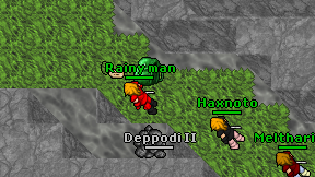 Rainy man on screen