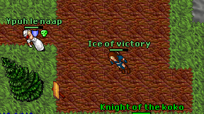 Ice of victory on screen