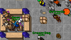 Creazy Dog on screen