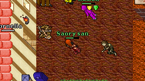 Saory san on screen
