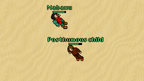 Posthumous child on screen