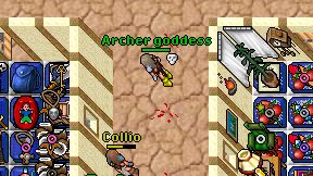 Archer goddess on screen