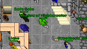 Shadow of Nightcrawler on screen