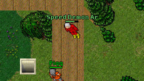 Speed Demon Ar on screen