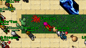 Fancing on screen