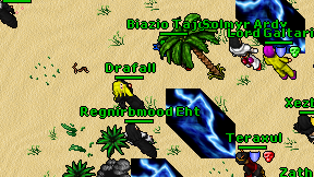 Drafall on screen