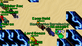 Keep Hold on screen