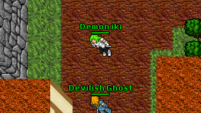 Demon iki on screen